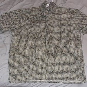 Button up dress shirt - snake skin design